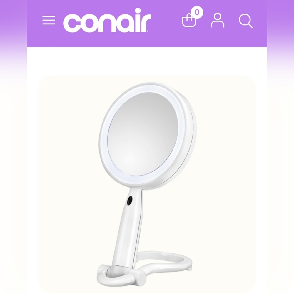 Conair White LED Lighted Vanity Mirror